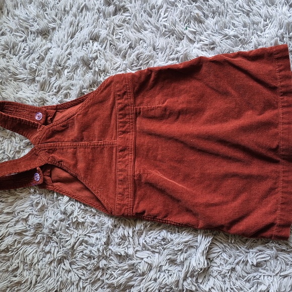 Old Navy Kids Corduroy Button-Front Dress - Rust Size S -6 - Picture 4 of 7